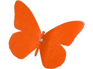 Schmetterling "Folie" 12 Stück orange