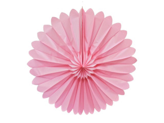 rosace pliable "pastel" rose Ø 60cm, papier, ignifuge