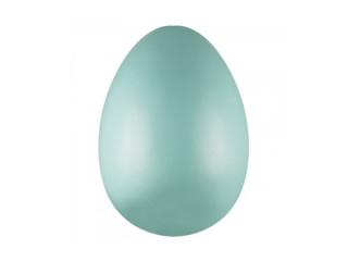 fibreglass object egg giant turquoise, h 75 cm, Ø 50 cm flame resistant, outdoor