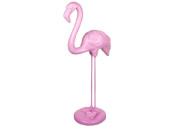 Fiberglas Objekt Flamingo pink, H118cm, B50cm, T30cm schwer entflammbar, outdoor