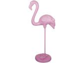 Fiberglas Objekt Flamingo pink, H118cm, B50cm, T30cm schwer entflammbar, outdoor