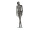 Mannequin Elements Dame PF05 schwarz-vintage H 183 cm
