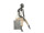 Mannequin Elements Dame PF06 schwarz-vintage H 131 cm