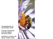 bannière textile "abeille sur fleur"...
