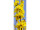 Textilbanner "Forsythien" gelb/blau 75 x 180cm, Schlauchnaht oben+unten
