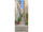 Textilbanner Pflanzengasse 75x180cm, grau/braun Schlauchnaht oben+unten