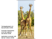 Textilbanner "Giraffen" 75 x 180cm, naturfarben...