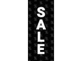 Textilbanner "Sale" 75 x 180cm, schwarz/weiss...