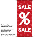 Textilbanner "Sale %-Zeichen" 75 x 180cm,...