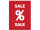 Display-Banner "SALE" rot/weiss 150 x 200cm, inkl. Aufhängung