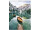 Display-Banner "Alpensee/Boot" 150 x 200cm, inkl. Aufhängung