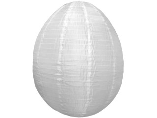 Ei-Lampion Nylon XL weiss Ø 80 x H 100cm