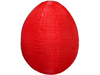 Ei-Lampion Nylon XL rot Ø 80 x H 100cm
