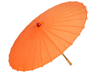 Chinaschirm orange-uni Ø 80cm, H 88cm