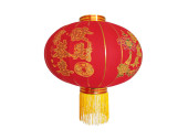 Chinalampion trad. Nylon rot-gelb, Ø 45 cm