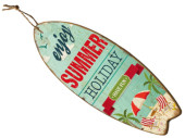 Surfbrett enjoy Summer holidays bunt, 78 x 30 x 1.8 cm