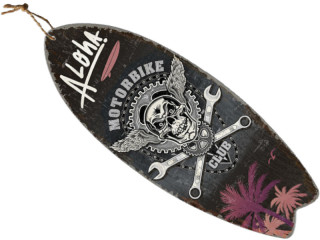 Surfbrett Motorbike Club schwarz/grau, 78 x 30 x 1.8 cm