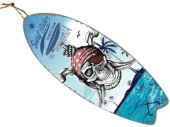 Surfbrett Surf Rider blau/weiss, 78 x 30 x 1.8 cm