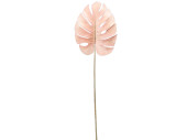 Monstera-Blatt "Color" pfirsich L 75cm