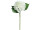 Hortensie weiss mit 3 Blätter H 44cm