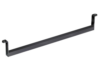 tringle de présentation "quadro" métal noir mat l 35.5cm pour 9999101