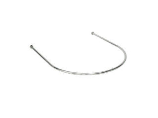 Umkleidekabine-Bogen rund chrom, Metall, B 100 x T 107cm