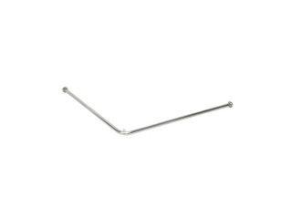 Umkleidekabine-Bogen Ecke chrom, Metall, B 98 x T 98cm
