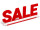 Aufsteller "SALE" Acryl rot versch. Grössen