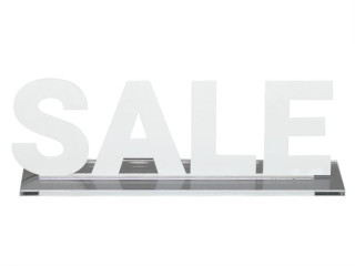 Aufsteller "SALE" Acryl weiss, versch. Grössen