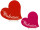Herzaufsteller "Valentine" Acryl, versch. Farben und Grössen