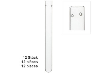 Reagenzglas-Set Ø 2 x H 20cm, 12 Stück, mit 2 Aufhängelöchern