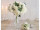Rosenbouquet "Foam" weiss Ø 20cm mit grünen Blättern