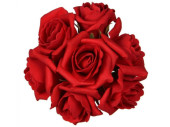 Rosenköpfe "Foam" rot Ø 6cm, 42...