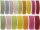 ruban de taffetas "100% Nature" div. couleurs/largeurs