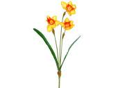 Osterglocke / Narzisse 57cm, mit 3 Blüten, gelb