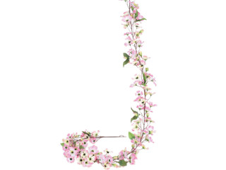 Blütengirlande pink L 180cm