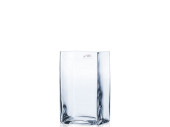 Glasvase viereckig 10 x 10cm, H 20cm