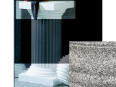 Kapitell/Sockel für Säule Athen 40x40x20cm Styropor granitfarben