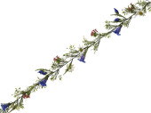 guirlande fleurs des alpes 190cm