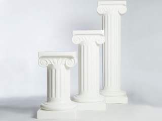 Säule "klassisch", Kunststoff, H 100cm, weiss