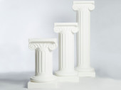 Säule "klassisch", Kunststoff, H 100cm, weiss