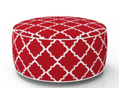 inflatable stool red and white Ø 53cm, H 23cm,...