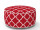 Sitzhocker rot-weiss aufblasbar Ø 53cm, H 23cm, wetterfest