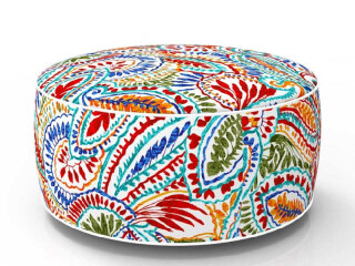 inflatable stool multicolour Capri design Ø 53cm, H 23cm, weatherproof