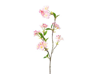 Kirschblütenzweig 66cm mit Blätter rosa