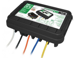 Kabelverstauung Outdoor-Wetterbox DRiBox medium schwarz IP55, 28,5 x 15 x 11cm