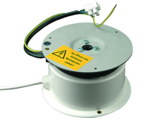 Drehbühne 10kg Tragkraft, mit Schleifkontakt, Flansch Ø 124mm, 2.5 U/Min.