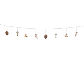 Dekogirlande "Indianer" bunt L 200cm, 8-tlg....