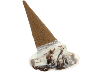 Cornet-Glacé choco gestürzt