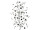 Spiegelbaum mit Sternen H 90cm x Ø 50cm Sterne 50mm runde Spiegel 15/20/30mm